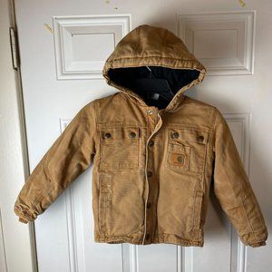 Carhartt Coat Jacket Heavy Duck Cloth Wheat Child Size XXS 4-5